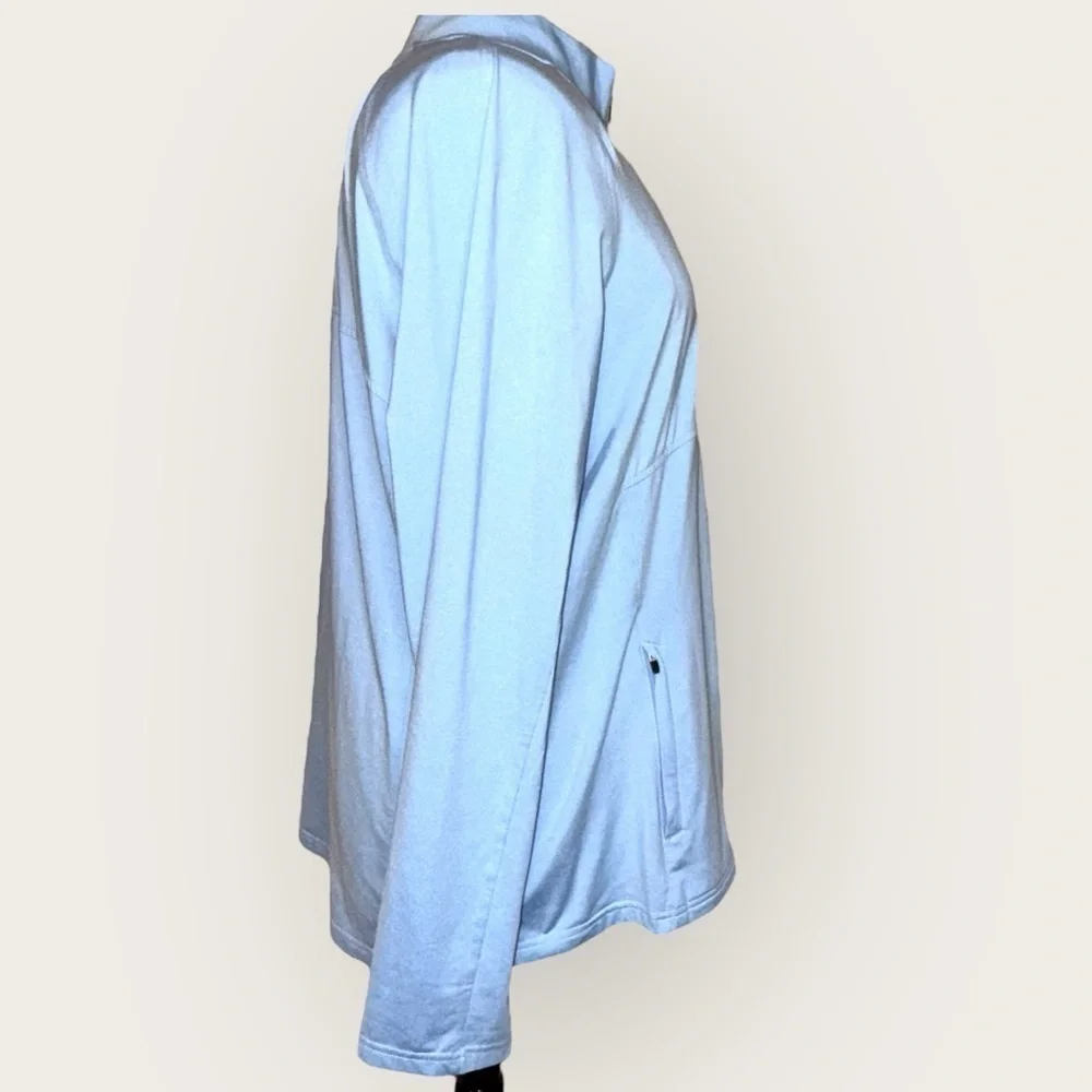 CUTTER & BUCK Tampa Bay Rays Women's Raglan Full-Zip Jacket - Light Blue XXXL